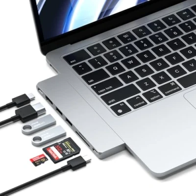 Image de Satechi USB C Pro Hub Slim Adapter Silver ST HUCPHSS