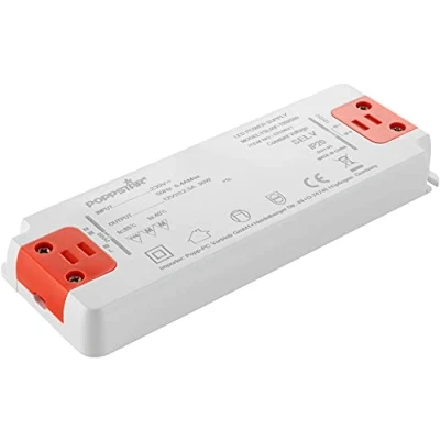 Image de Poppstar Transformateur slim 12 V (pour LEDs de 0.3 à 30 Watt) LED ultra plat 230V AC / 12V DC 2,5A