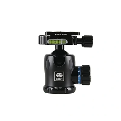 Image de SIRUI K 20II Rotule trépied Professionnelle rotative à 360 en Aluminium avec Plaque dégagement Rapide Arca Swiss et Niveau Bulle, capacité de Charge 55,1 LB