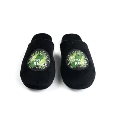 Image de Rick and Morty Pantoufles pour hommes et femmes I&#039;m Pickle ! Chaussons unisexes Noir, Noir , 42/43 EU