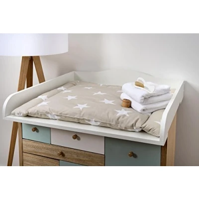 Image de KraftKids, Cadre pour matelas à langer poser sur une commode Blanc