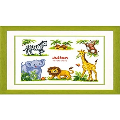 Image de Vervaco Kit au point compté Animaux safari