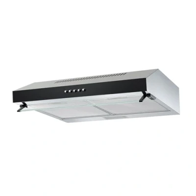 Image de Hotte aspirante Respekta à encastrer/Hotte encastrer de 60 cm/Boîtier en métal avec façade verre noir/Fonction d&#039;extraction et recyclage l&#039;air / CH16060SGB B 68 dB