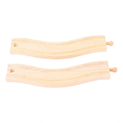 Image de Bigjigs Rail Rails courbés (Lot de 2)