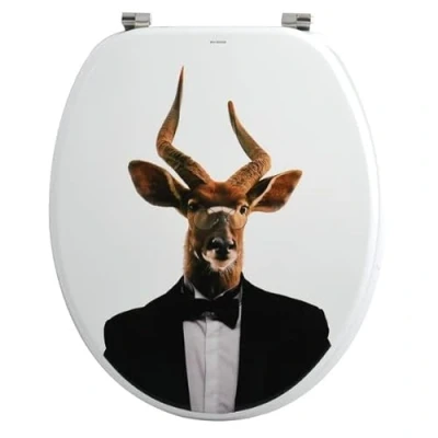 Image de MSV Abattant WC MDF NYALA Charnières INOX