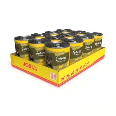 Image de JosiDog Game in Sauce (12 x 415 g) Nourriture Fine pour Chien Sauvage en avec Vitamine D3 &amp; E Humide de qualité supérieure Chiens Adultes Aliment Complet Powered by