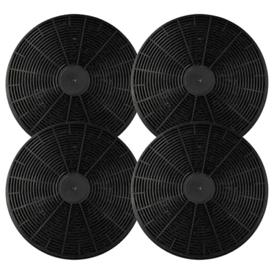 Image de vhbw 4x Filtres à charbon actif remplacement pour Candy 49037930 hotte aspirante 17,5 cm