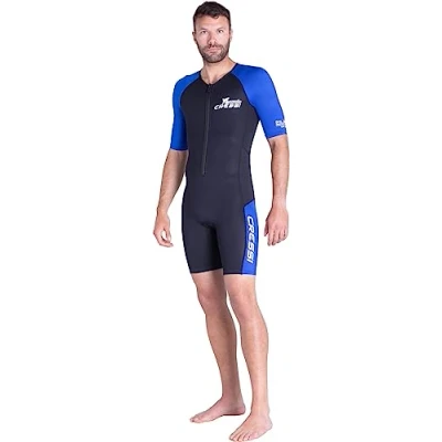 Image de Cressi Tiburon Man Shorty Wetsuit 3mm Combinaison de Plongée Courte Hommes pour la avec Tuba, Natation et les Sports Aquatiques, Néoprène Ultra Extensible