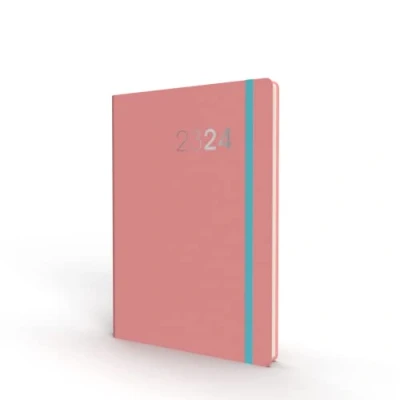 Image de Collins Debden Legacy Agenda scolaire semainier 2023 2024 format A6 pour l&#039;école, le collège ou l&#039;université juillet à Rose CL63M.50 2324