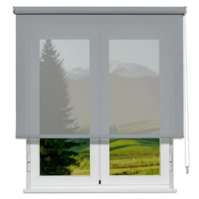 Image de VIEWTEX Store Enrouleur Isolant Thermique Screen Degré d&#039;ouverture 10% Gris Perle 75 X 190cm Fabriqué en Europe 5 Ans de Garantie