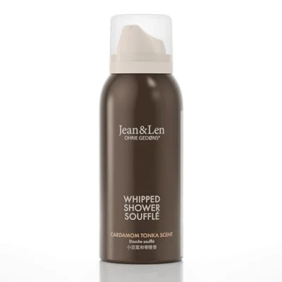 Image de Jean &amp; Len Shower Soufflé Cardamom Tonka with Almond, Jojoba and Babussa Oil for a Scented Cleansing Experience Normal to Dry Skin Travel Size Foam Paraben Free 75ml