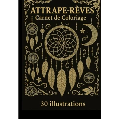 Image de CARNET DE COLORIAGE ATTRAPE REVES 30 PAGES A COLORIER