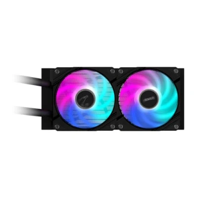 Image de GIGABYTE AORUS WATERFORCE II 240 Refroidisseur liquide pour processeur AIO 2x ventilateurs ARGB de 120 mm, mécanisme d&#039;emboîtement coulissant, DAISY CHAIN, compatible avec Intel LGA 1851 et AMD AM5 Neuf