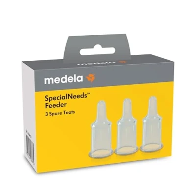 Image de Medela SpecialNeeds Feeder Spare Teats Dispositif d&#039;alimentation spécialisé pour les bébés atteints de fentes labiales ou palatines, syndromes troubles