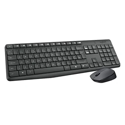 Image de Logitech MK235 Combo Clavier et Souris Sans Fil pour Windows, Italien QWERTY Gris