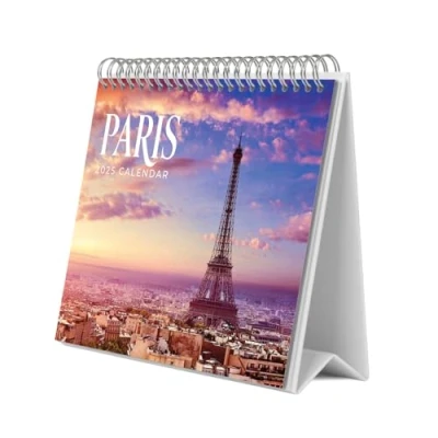 Image de Grupo Erik Calendrier De Bureau 2024/2025 Paris Mensuel 30x60cm Janvier 2025 à Décembre