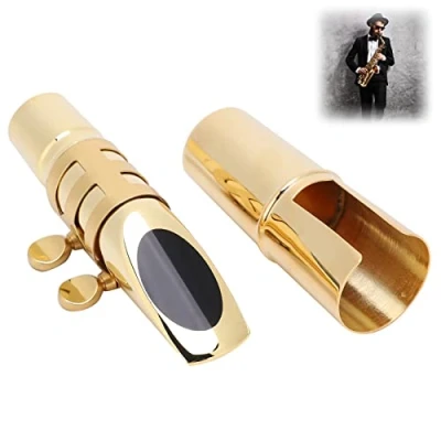 Image de Bec Buccal De Saxophone Alto 5c, 5c Avec Embout Protecteur D&#039;instruments Musiqueaccessoires pour instruments ¨¤ vent