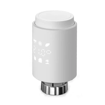 Image de Tête Thermostatique Connectée et Intelligente, Zigbee 3.0 Vanne Thermostat Radiateur,Économie d&#039;énergie, Programmable, Contrôle Vocal, Compatible avec Alexa/Home Assistant, Requiert Le Hub