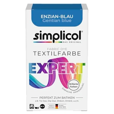 Image de Simplicol Expert Peinture Textile pour Machine à Laver Simple, Bleu Enzian 1709