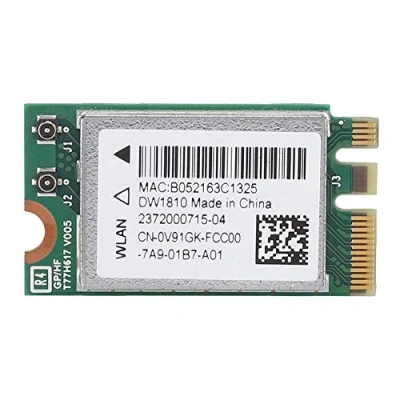 Image de ciciglow Carte Réseau PCI E, DW1810 2.4G/5G Dual Band 433Mbps 802.11a/b/g/n/AC Mini E WiFi Bluetooth 4.1 sans Fil pour ASUS///Dell/