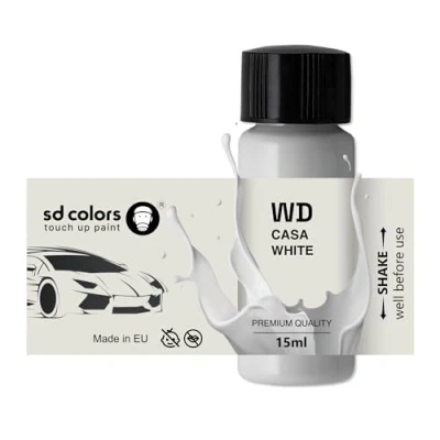 Image de SD COLORS CASA White WD New Touch Up Paint 15 ML Peinture de retouche pour rayures et écaillage Code couleur Blanc