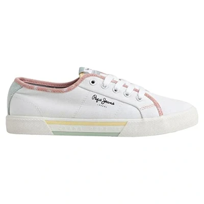 Image de Pepe Jeans Femme Brady Bandan W Basket, Blanc, 41 EU