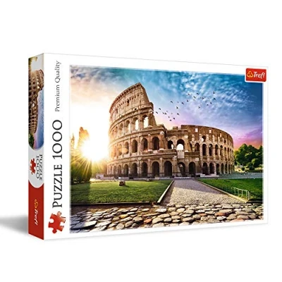 Image de Trefl Le Colisée en rayons de Soleil, Rome 1000 Pièces, vue sur l&#039;Amphithéâtre, Oiseaux, DIY Puzzle, Divertissement Créatif, Cadeau, Amusement, Puzzles Classiques