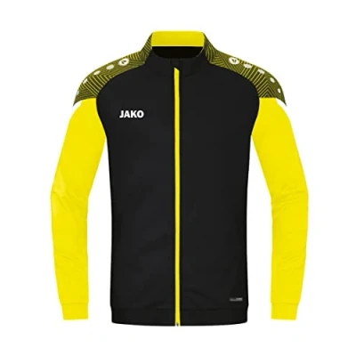Image de JAKO Veste En Polyester Performante, Mixte, Noir/Jaune Doux, 3XL