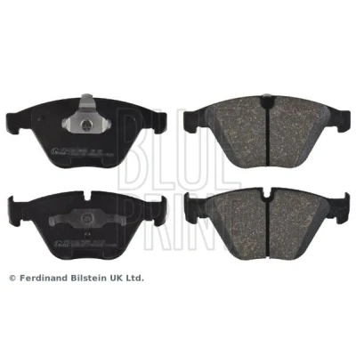 Image de BLUE PRINT ADB114207 Jeu de plaquettes frein Essieu avant préparé pour indicateur d&#039;usure avec clip piston BMW: 3 Berline, 5 Coupe