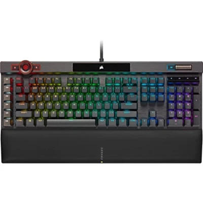 Image de Corsair K100 RGB Optical Mechanical Gaming Clavier USB QWERTZ Allemand Noir