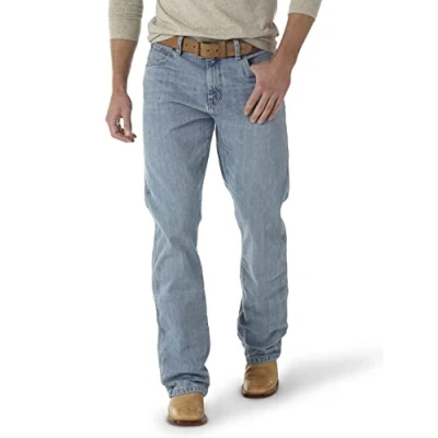 Image de All Terrain Gear by Wrangler Relaxed Boot Cut Bootcut Chic De Corte/Holgado/ر//ر/ن Retrô COM Ajuste Relaxadoretro Relax Fit Jeans, Crest, 34W x 34L