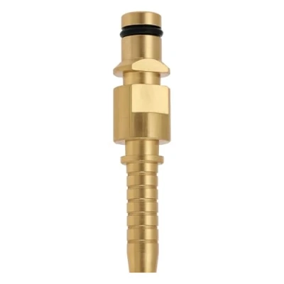 Image de eMagTech 1 Raccord Rapide en Laiton Diamètre Supérieur de 12 Mm Pièce Insertion 9 Compatible avec Kaercher K2 K3 K4 K5 K6 K7 La Réparation Tuyau Haute Pression