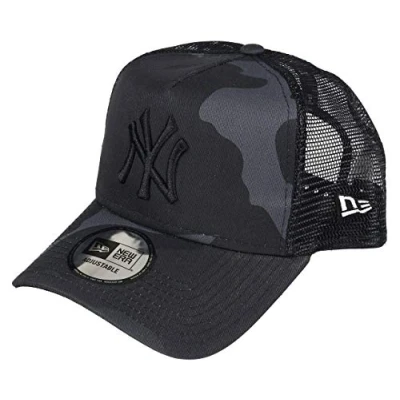 Image de New Era York Yankees A Frame Adjustable Trucker Cap Camo Essential Dark One Size