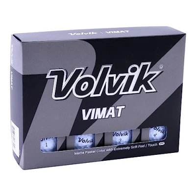 Image de Volvik Vimat Balle de Golf Unisexe Jaune Taille Unique, Mixte, Blanc, Unique