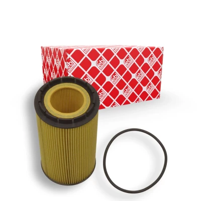 Image de FEBI BILSTEIN 109225 Filtre à huile avec bague d&#039;étanchéité Cartouche filtrante VOLKSWAGEN: Touareg I, Phaeton, AUDI: A8 D3, D4