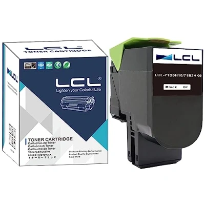 Image de LCL Toner Noir 6000 Pages remplace Lexmark 71B0H10 71B2HK0 pour CX417DE CX517DE CS417DN CS517de CS417 CS417dne CX417 CX417dne CS517 CS517dne CX517 CX517dne