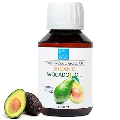 Image de Huile d&#039;Avocat pour Cheveux Pure 100 ml Vergetures Gerçures peau Hydratation Visage corps Pénètre la jusqu&#039;à 6 fois mieux qu&#039;une crème le