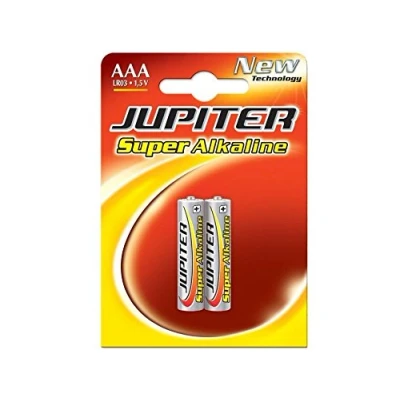 Image de JUPITER Pile ALC. LR03 Blister 2 UDS. (318993), Noir, Standard