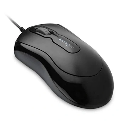 Image de Kensington Souris filaire USB 3.0 de bureau optique Mouse in a Box, conception ambidextre avec molette défilement Noir (K72356EU)