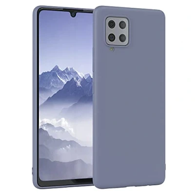 Image de EAZY CASE Coque de Protection En silicone pour Samsung Galaxy A42 5G Bleu Souple Résistant aux chocs Avec l&#039;appareil photo Fine qualité supérieure TPU