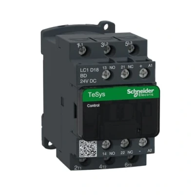 Image de Schneider Electric TeSys LC1D contacteur 3P AC 3 440V 18A bobine 24Vcc LC1D18BD