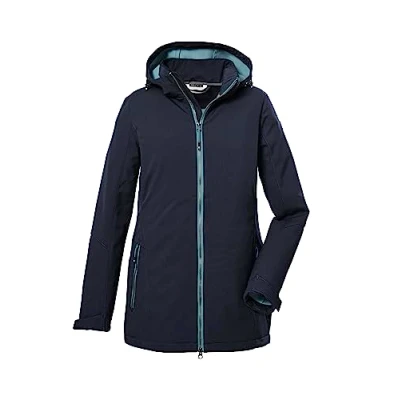Image de killtec Femme Veste softshell/veste d&#039;extérieur avec capuche zippée KOW 8 WMN SFTSHLL JCKT, dark navy, 50, 39685 000