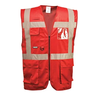Image de Portwest Iona Gilet Executive, Couleur: Rouge, Taille: L, F476RERL