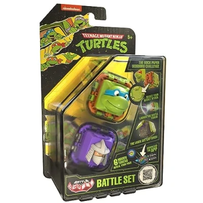 Image de Battle Cubes Ninja Turtles Leonardo Vs Shreder, Lot de 2 Kit Combat