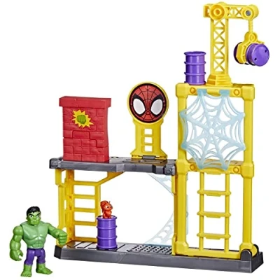 Image de Spidey et Ses Amis Extraordinaires, Chantier de déconstruction, Jouet Hulk pour Enfants à partir 3 Ans