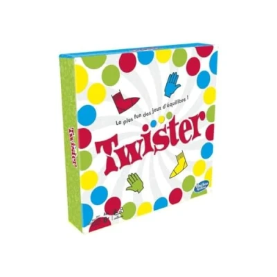 Image de Twister, Jeu de société fun d&#039;équilibre, version française, à partir 6 ans