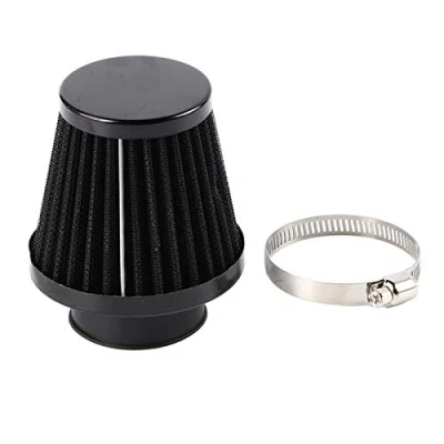Image de pour Filtre a Air 38mm 150cc à Rond Cône Universel Automatique Prise D&#039;air Froid Kit D&#039;induction Moto Tout terrain VTT Quatre Pit Bike(Noir)