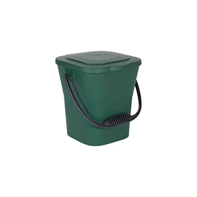 Image de EDA Seau à Compost 6 L Mini Poubelle avec Couvercle Fermeture Hermétique Compact et Pratique Vert