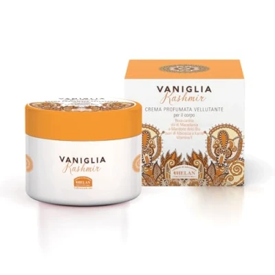 Image de Helan, Vaniglia Kashmir Creme Hydratante Corps pour Peau Sèche, Veloutée avec Huile Amande Douce et Macadamia, Beurre d’Aloe Vera Vitamine E Crème Parfumée, 200 ml Made in Italy
