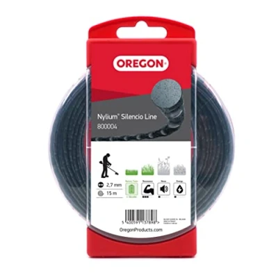 Image de Oregon Nylium Silencio Fil de coupe Rond en Nylon Rechange pour bordure à batterie, Diamètre 2,7 mm, Bobine 15 m (800004)